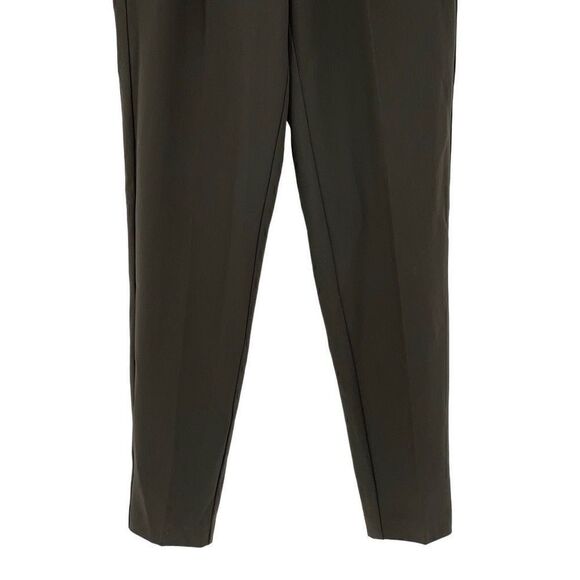 Vero Moda Isabel High Rise Tapered Pleated Pant Women 38/32 Dark Green NWT - Picture 3 of 8